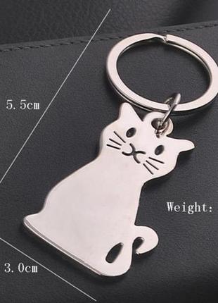 Новий творча модель великий металевий брелок для ключів кішка кіт котик9 фото