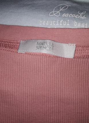 Пудровая футболка в рубчик, женская футболка, базовая футболка, женская обувь, женская одежда4 фото