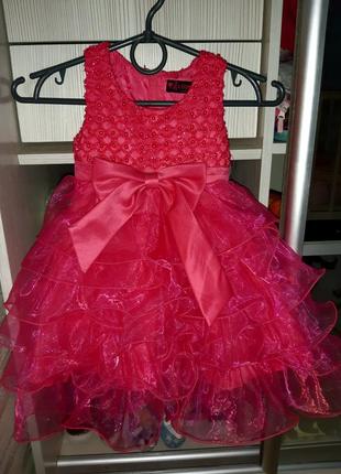 Нарядное пышное платье для принцессы3 фото