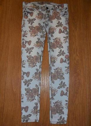 Штаны *tally weijl* котон- стрейч,  р. xs (12-14 лет)