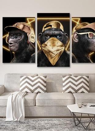 Модульная картина в гостиную / спальню мавпи 2 art-613_3 melmil2 фото