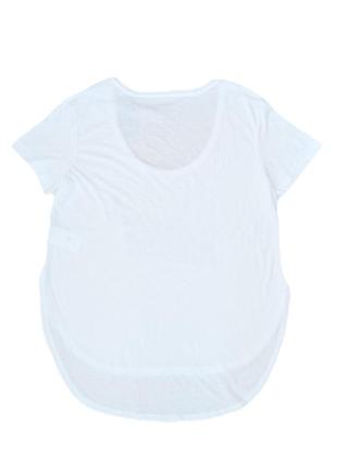 Спортивная футболка закругленная снизу для женщины crivit 281821 m белый 750342 фото