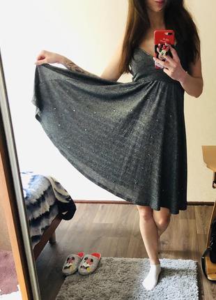 Платье с люрексом sale