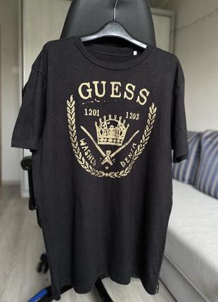 Футболка черная guess