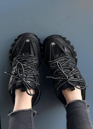 Balenciaga track жіночі масивні кросівки чорного кольору демі люкс якість женские черного цвета черные массивные кроссовки топ качество5 фото