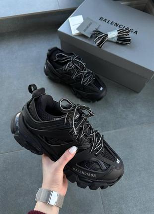 Balenciaga track жіночі масивні кросівки чорного кольору демі люкс якість женские черного цвета черные массивные кроссовки топ качество8 фото