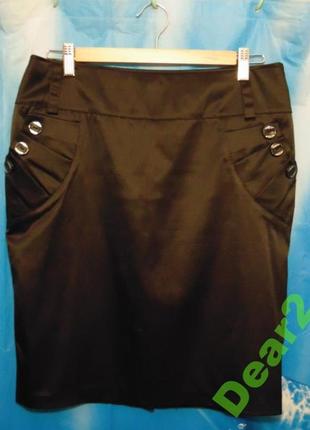 Юбка атласная