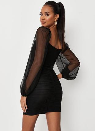Идеальное черное корсетное платье missguided2 фото
