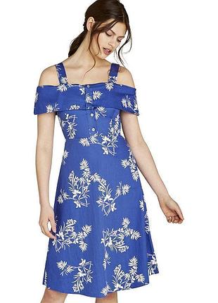 Платье на бретелях хлопок apricot 12/14