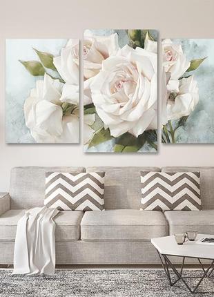 Модульная картина в гостиную / спальню троянда art-584_3 melmil2 фото