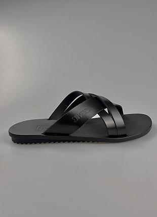 Кожаные шлепанцы 2