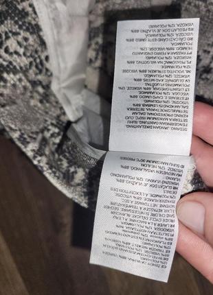 Вискозные брюки с высокой посадкой h&amp;m анималистичный принт змеиная кожа размер 8 на 367 фото