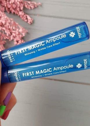 Сироватка від зморшок з пептидами корея eyenlip first magic ampoule peptide3 фото