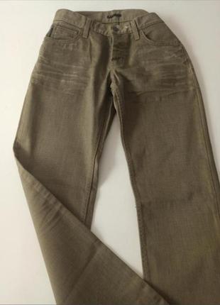 🖤▪️ідеальні якісні оливкові джинси sisley m s ▪️денім 🖤  джинси хакі варенки  джинси знижки sale6 фото