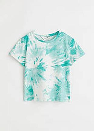 Детская летняя футболка h&m тай дай