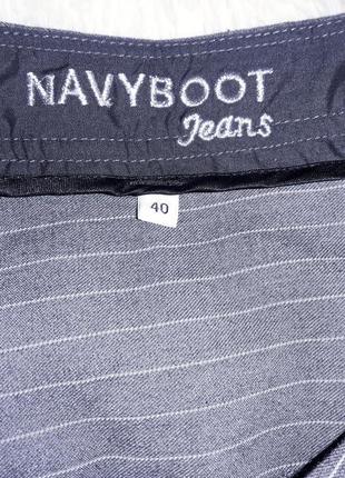 Navyboot jeans классические брюки с высокой посадкой8 фото