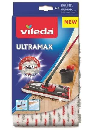 Набор для уборки швабра + ведро с оборотным механизмом vileda ultramax turbo + дополнительная сменная насадка3 фото