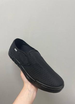 Слипоны roxy сетка черная