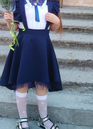 Сарафан на первое сентября , сарафан юбка трансформер , школьная форма