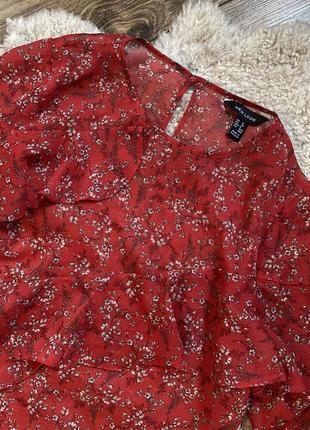 Очень красивая легкая блуза в цветочный принт4 фото