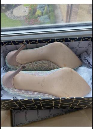 Женские туфли нарядные праздничные свадебные 38 размер на шпильке.