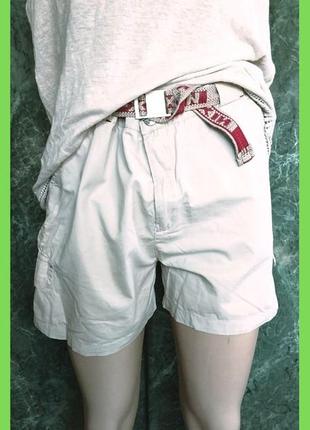 Шорты карго женские легкие, нежаркие, р. s,м, хлопок, с накладными карманами, без нюансов