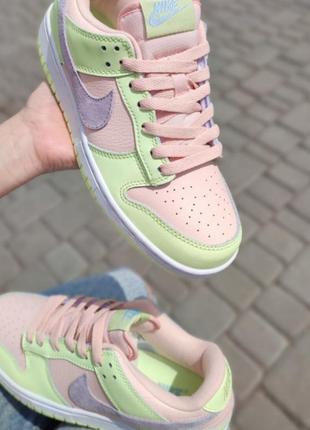 Жіночі кросівки nike sb dunk low lime peach6 фото