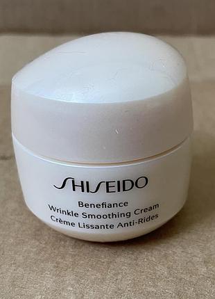 Shiseido benefiance wrinkle smoothing cream зволожуючий крем для обличчя 15ml