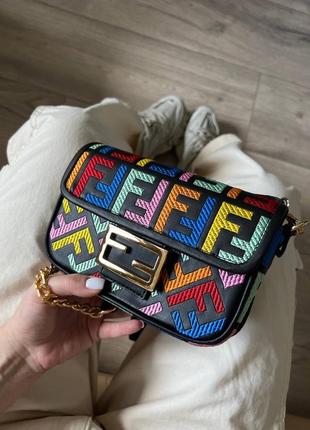 Сумка fendi mini black4 фото