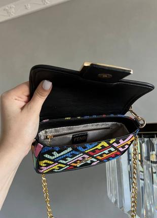 Сумка fendi mini black6 фото