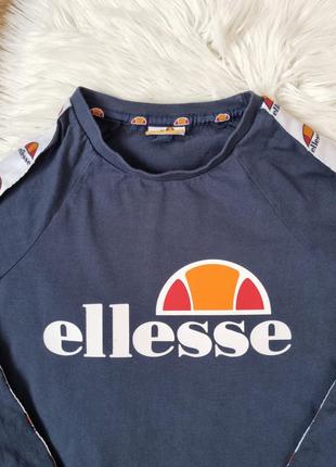 Кроп топ свитшот лонгслив кофта ellesse с лампасами (12 р. xs/s)3 фото