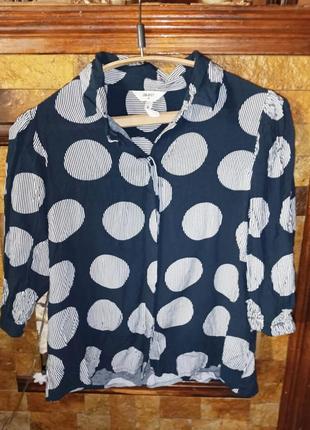 Сорочка, блузка в горох