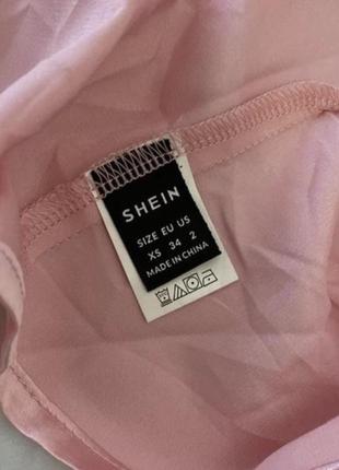 Shein восхитительный розовый топ на завязки5 фото