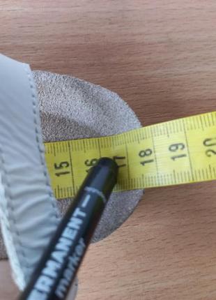 Білі шкіряні босоніжки сандалії next uk9/27 р. устілка 17,3 см.6 фото