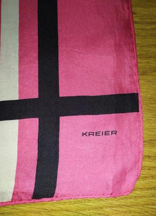 Kreier винтажный шелковый платок3 фото