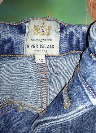 Джинсовые шорты рваные р. 10 river island4 фото