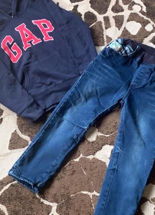 Комплект костюм джинсы худи свитшот джемпер на девочку брендовый gap