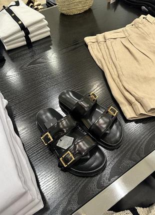 Кожаные сандалии massimo dutti