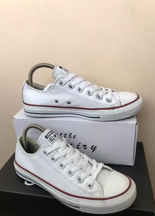 Кожаные кеды converse taylor all star5 фото