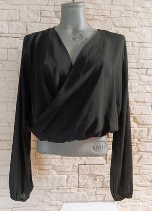 Женская короткая блуза топ батал 48 50 размер