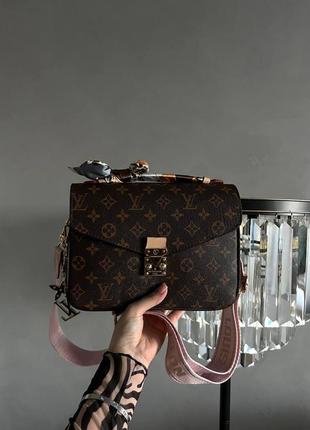 Сумка louis vuitton metis logo pink