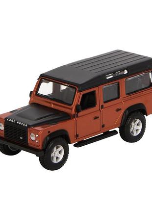 Автомодель bburago land rover defender 110 металів помаранчева 1:32 (18-43029/met orange)