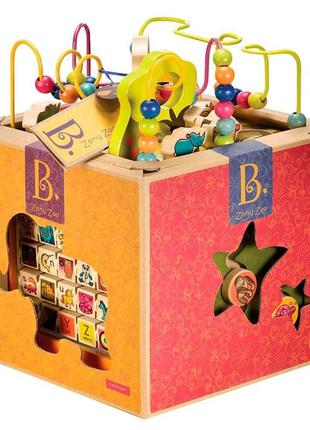 Розвивальна іграшка battat зоо-куб дерев'яний (bx1004x)3 фото