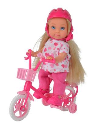 Лялька steffi & evi love еві на рожевому велосипеді (5731715-1)