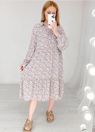 Платье в цветочный принт