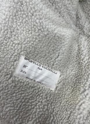 Brunello cucinelli мужская дубленка кожаная куртка оригинал8 фото