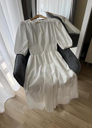 Шикарное белое платье3 фото