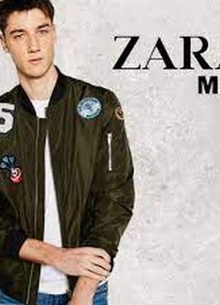 Стильний молодіжний бомбер від zara\іспанія\р.44-46