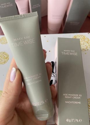 Ночной крем timewise age minimize 3d для комбинированной и жирной кожи меры кей мэры кей mary kay