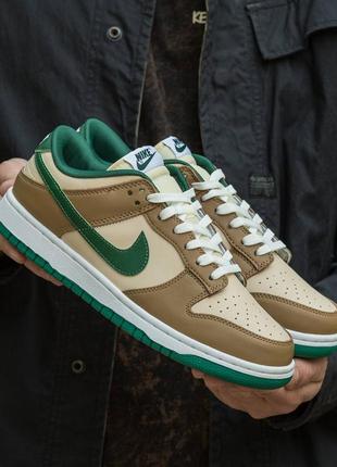 Мужские кроссовки nike sb dunk beige green 40-41-42-43-44-451 фото